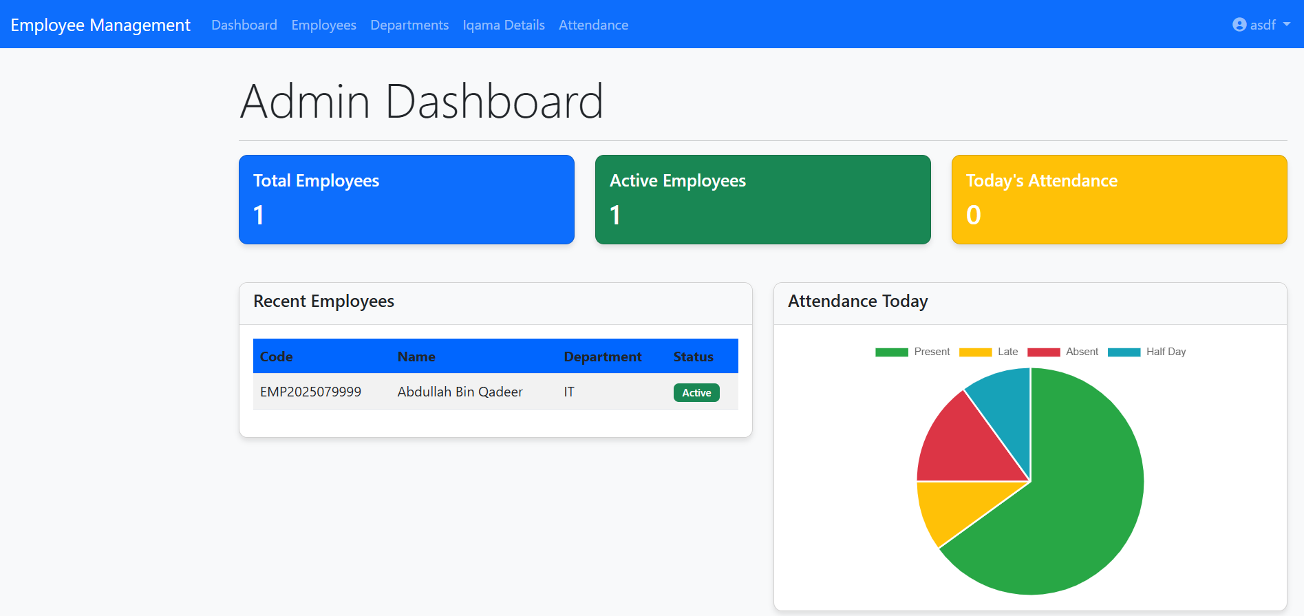 Employ System EmployeeMS · Aldheeshi workforce suite
